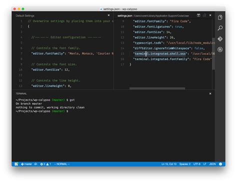 how to change terminal in visual studio code