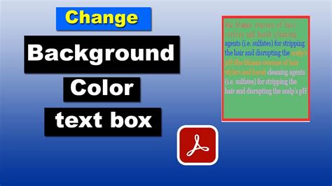 how to change text box background color in photoshop