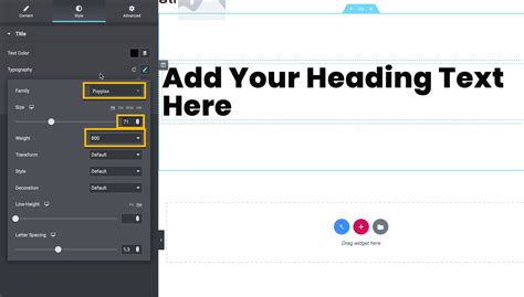 how to change text color in elementor