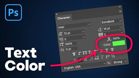 how to change text color in photoshop 7.0