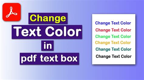 how to change text color in text box adobe acrobat pro dc