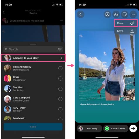 how to change text color on instagram post