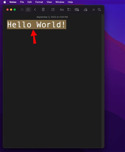 how to change text colour in apple notes