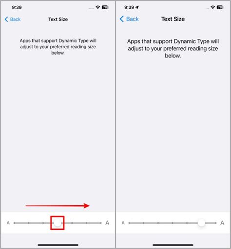 how to change text font size on iphone 13