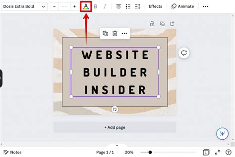 how to change text in canva video