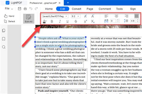 how to change text in pdf file