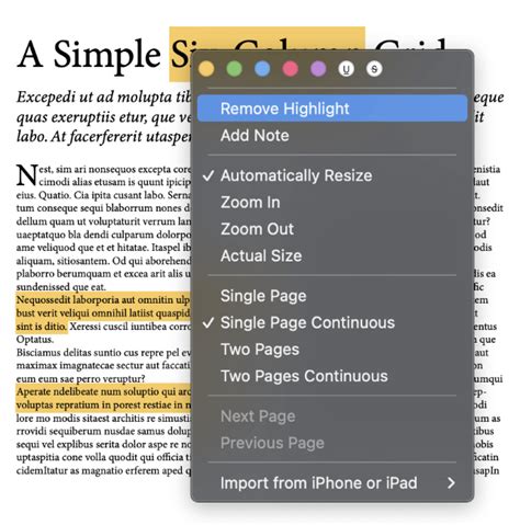 how to change text in preview mac
