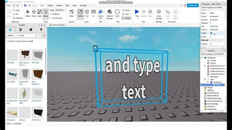 how to change text in roblox studio
