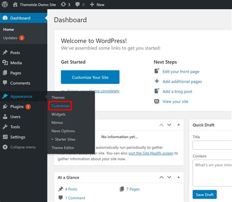 how to change text in wordpress theme