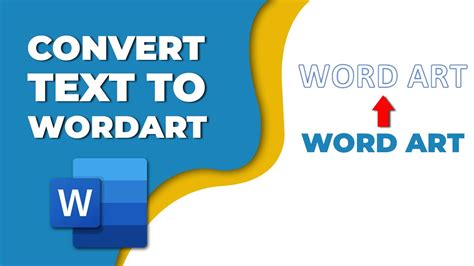 how to change text into word art