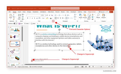 how to change text on multiple slides in powerpoint
