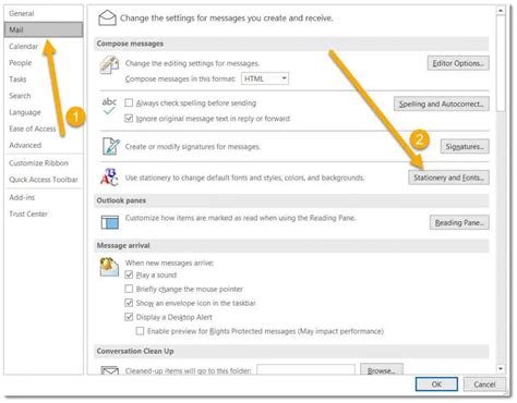 how to change text size in outlook emails
