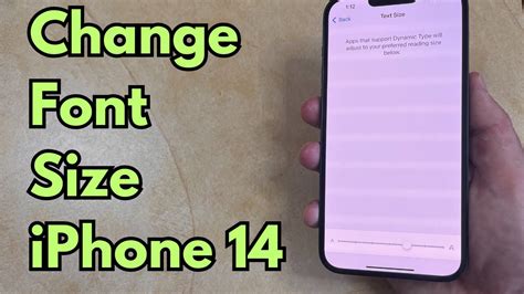 how to change text size on iphone 14 plus
