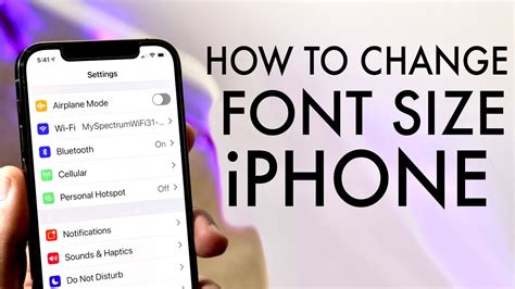 how to change text size on iphone 14 pro max