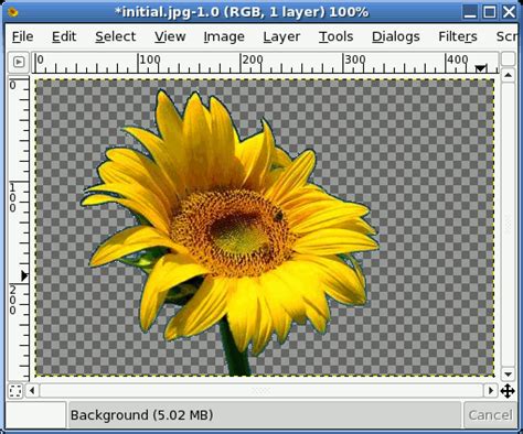 how to change the background color of an image in gimp