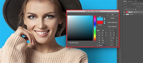 how to change the background color on an image in photoshop
