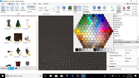 how to change the baseplate in roblox studio