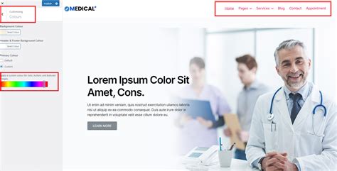 how to change the color of menu text in wordpress