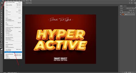how to change the colour profile in photoshop