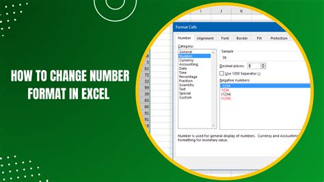 how to change the e number format in excel