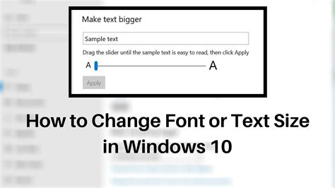 how to change the font size of a text