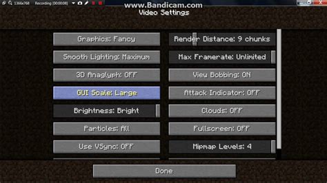 how to change the gui size in minecraft java
