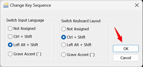 how to change the keyboard language shortcut in windows 11