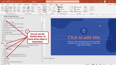 how to change the name of a powerpoint slide