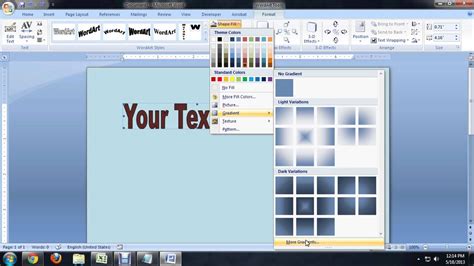 how to change the opacity of a shape in word