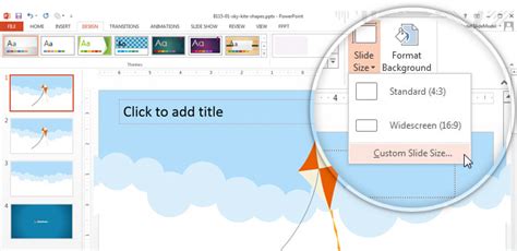 how to change the orientation of one slide in a powerpoint presentation