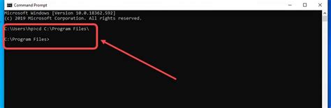 how to change the path in command prompt