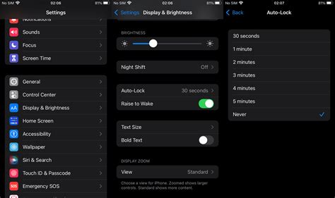 how to change the screen timeout on iphone