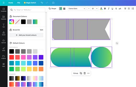 how to change the shape of a picture in canva