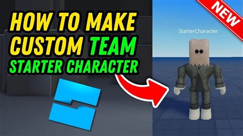 how to change the starter character in roblox studio
