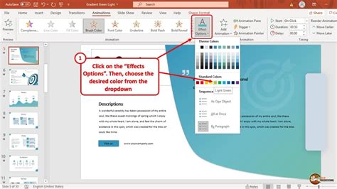 how to change the text color in powerpoint