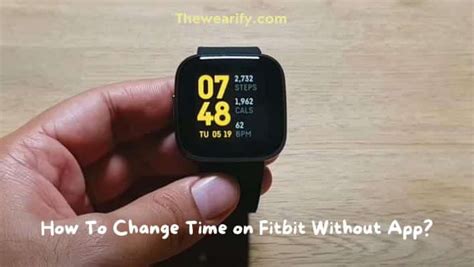 how to change the time on fitbit without app