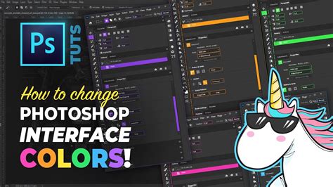 how to change theme color in photoshop