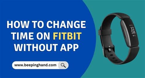 how to change time and date on fitbit without app android
