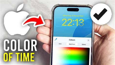 how to change time color in iphone