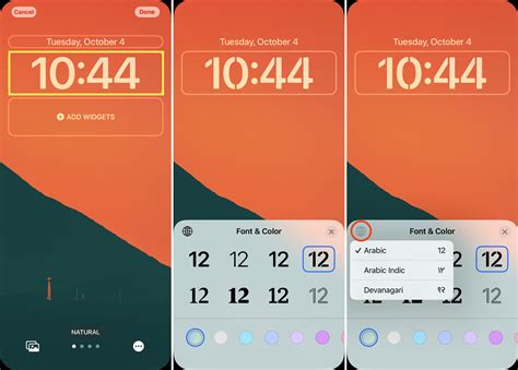 how to change time display on iphone 11 lock screen
