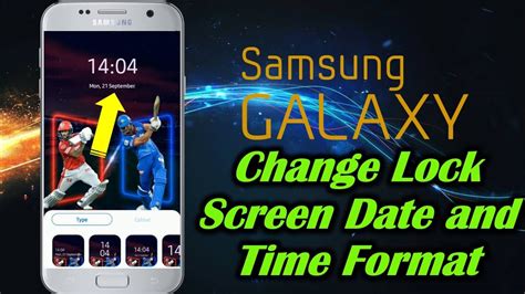 how to change time format on samsung lock screen