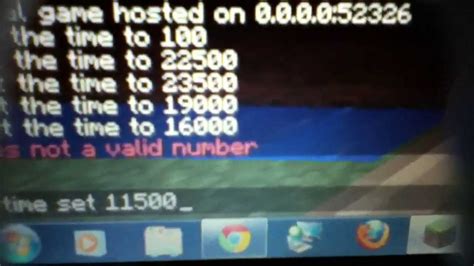 how to change time in minecraft java