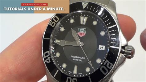how to change time on tag heuer watch reddit
