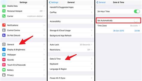 how to change time zone on iphone 15