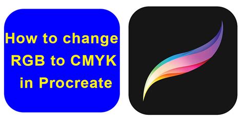how to change to cmyk in procreate