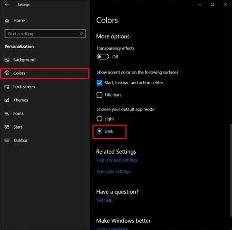 how to change to dark mode on pc