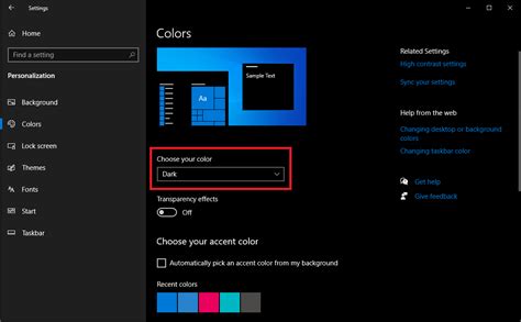 how to change to dark theme on pc