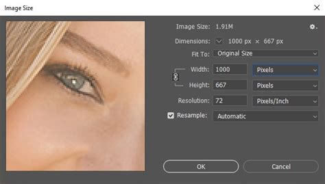 how to change to high resolution in photoshop