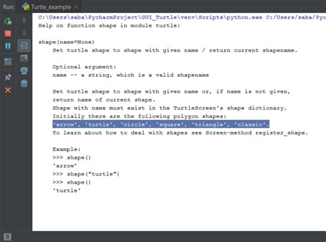 how to change turtle size in python trinket