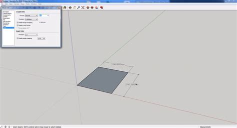 how to change units in sketchup from inches to mm